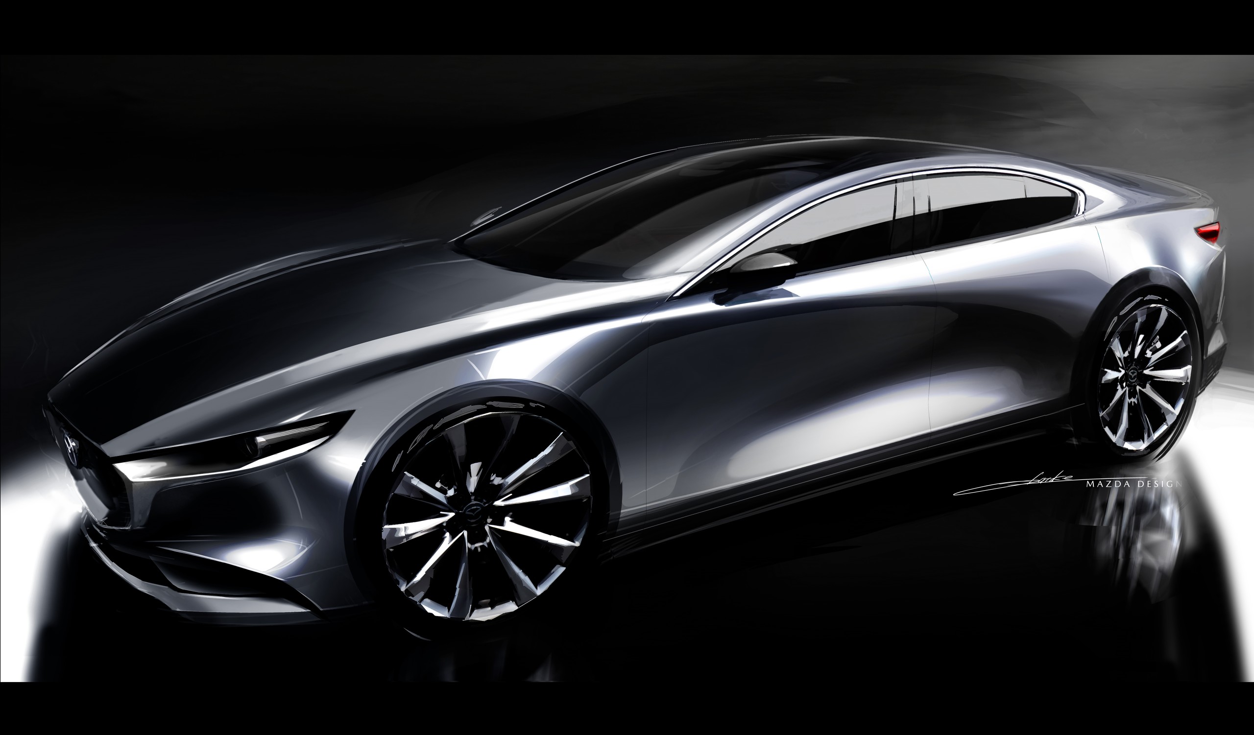 34_All-New-Mazda3_SDN_Sketch_Front